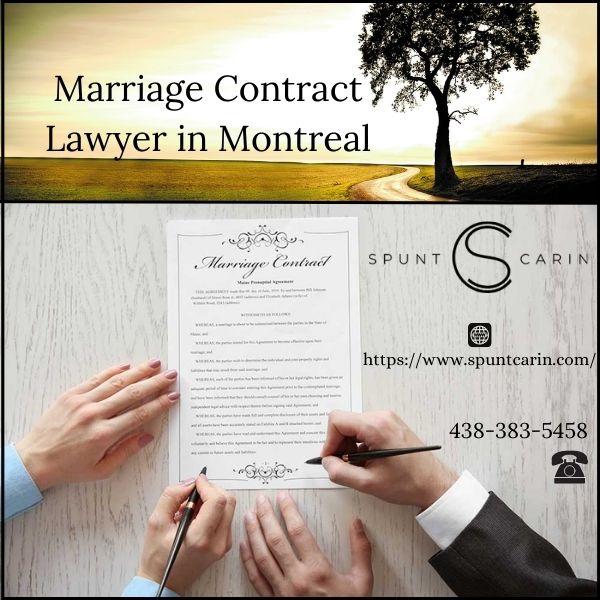 Marriage Contract Lawyer in Montreal