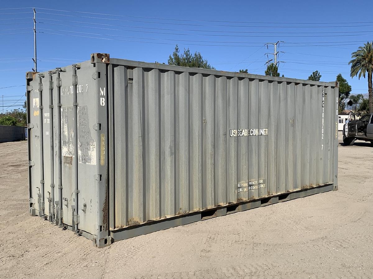20' CARGO CONTAINER, APPROX. (-GALLON DRUMS #